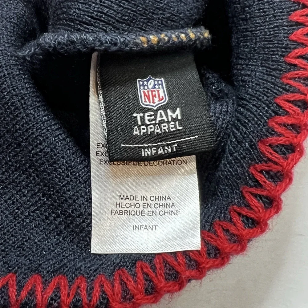 Houston Texans Infant NFL Team Apparel Winter Hat Flap Ear Pom Embroidered Logo‎